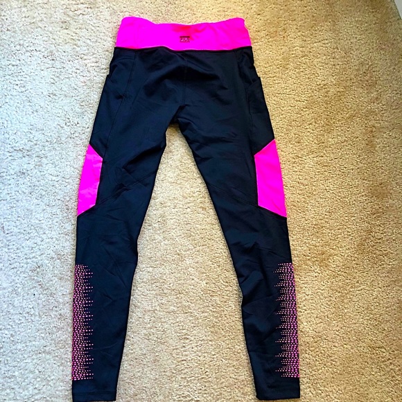 Fila black & pink activewear leggings size S - Picture 5 of 6